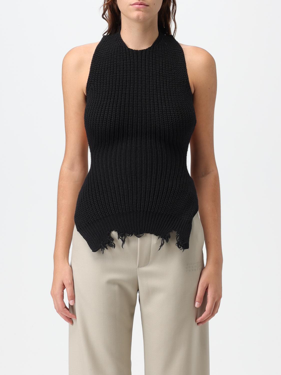 トップス maison marelle 36m MM6 MAISON MARGIELA: Top woman - Black | Mm6 Maison Margiela top