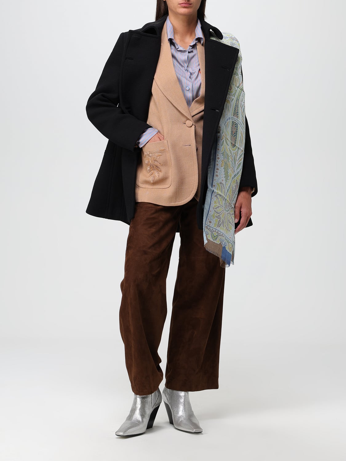 Etro ジャケット レディース - ブラック | 11450545 | GIGLIO.COM