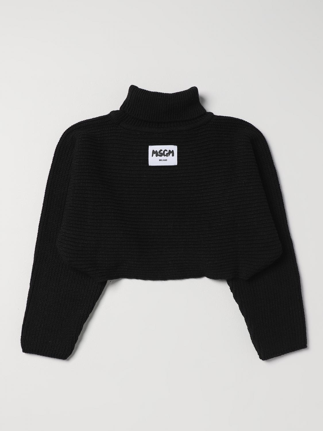 MSGM KIDS JERSEY: Jersey niños MSGM Kids, Negro - Img 2