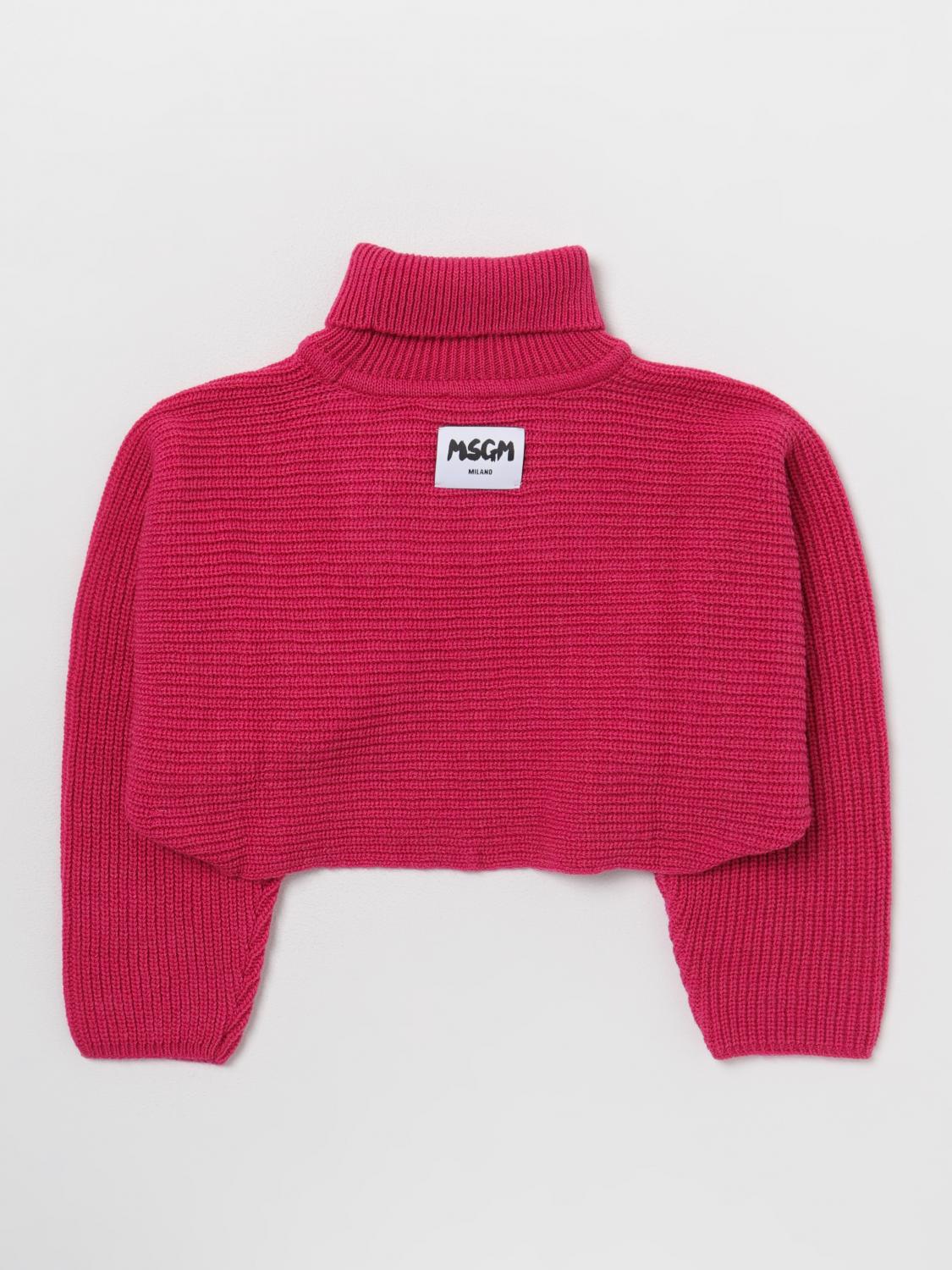 MSGM KIDS PULLOVER: Pullover kinder MSGM Kids, Fuchsia - Img 2