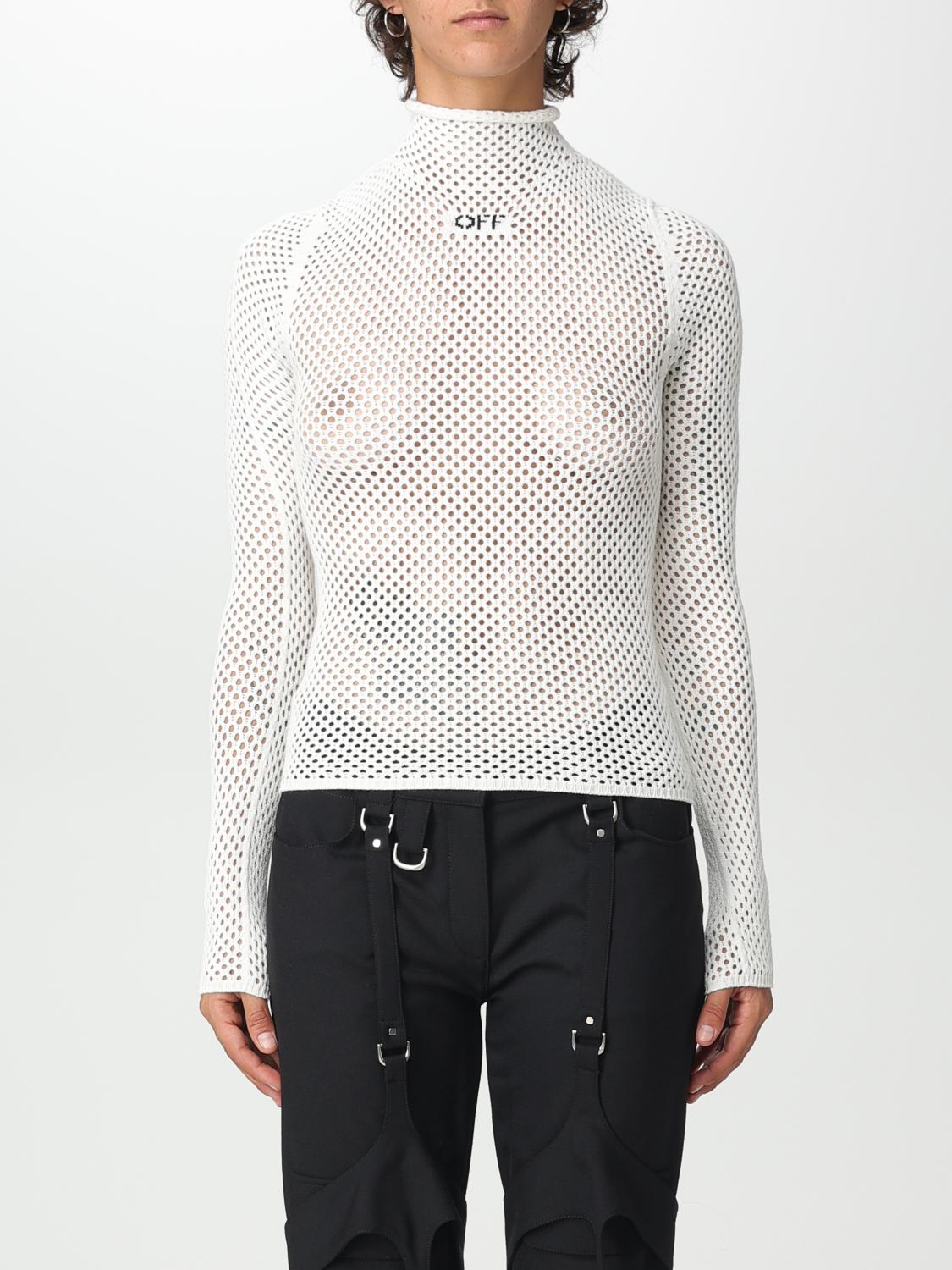 OFF-WHITE JERSEY: Jersey mujer Off-white, Blanco - Img 1