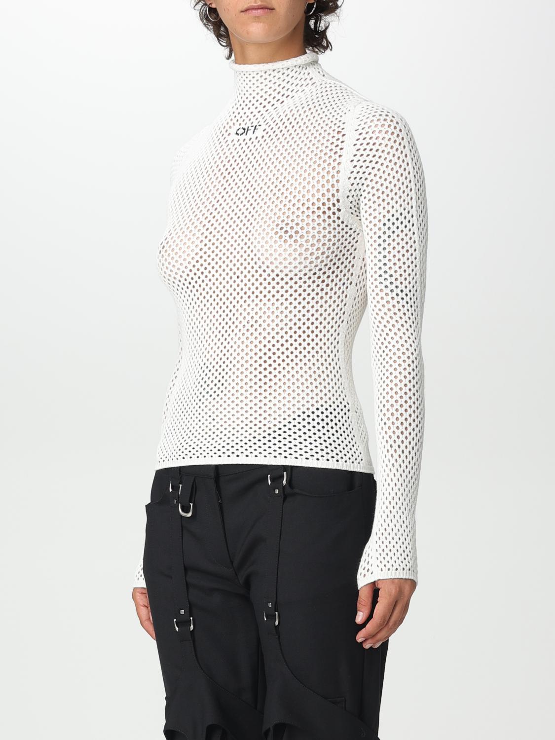 OFF-WHITE JERSEY: Jersey mujer Off-white, Blanco - Img 4