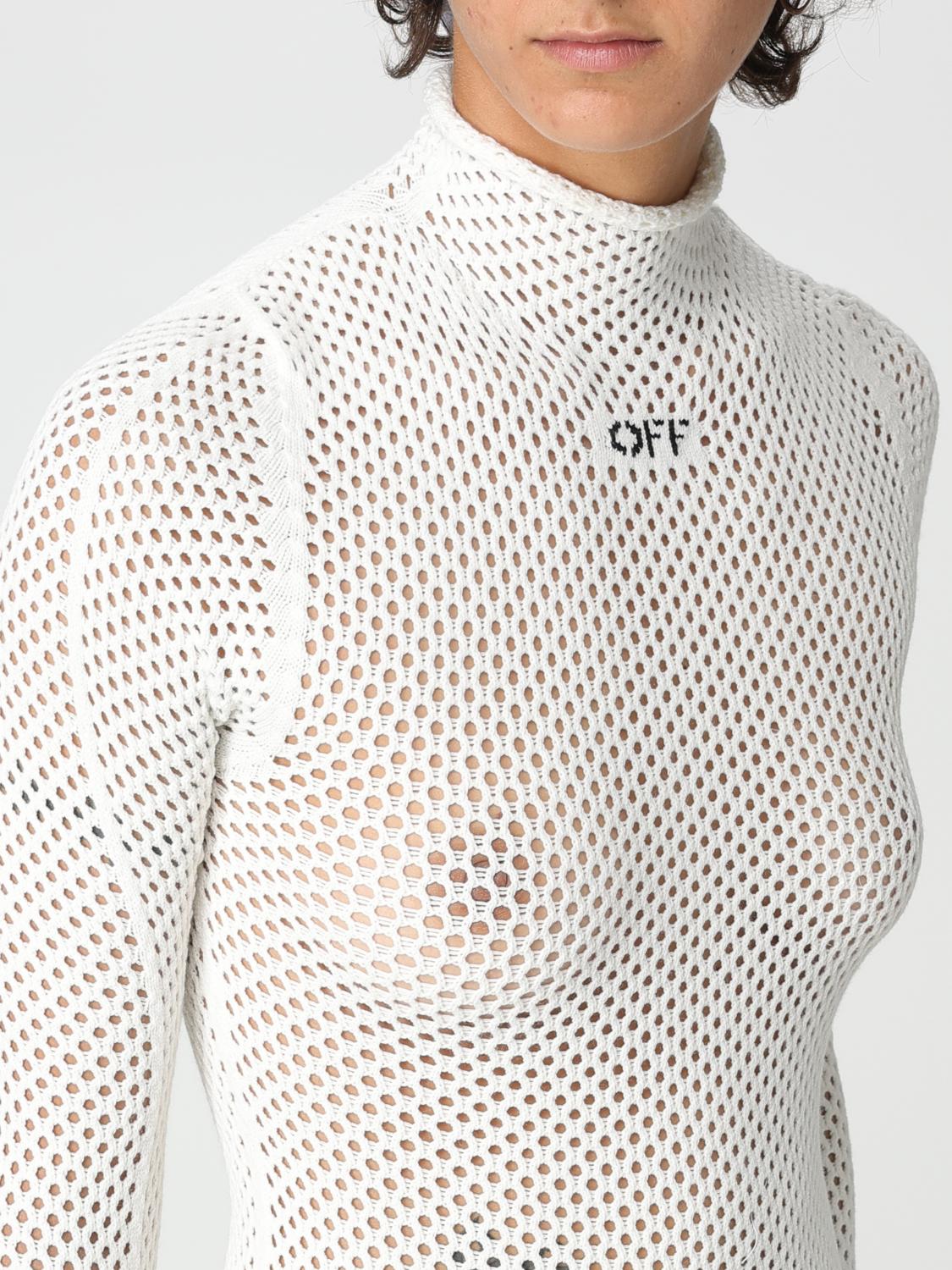 OFF-WHITE JERSEY: Jersey mujer Off-white, Blanco - Img 5