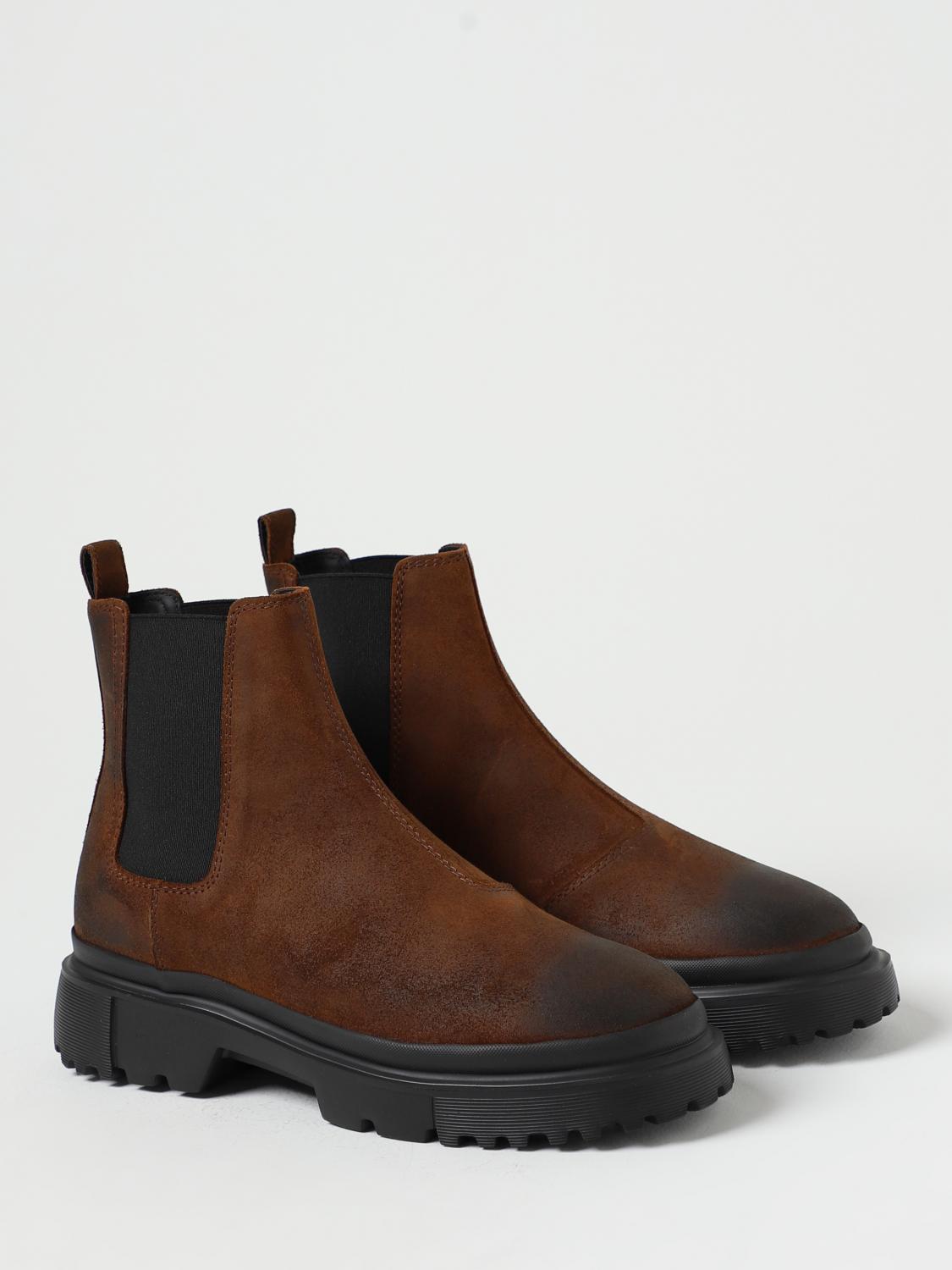 HOGAN STIEFELETTEN: Schuhe herren Hogan, Braun - Img 2