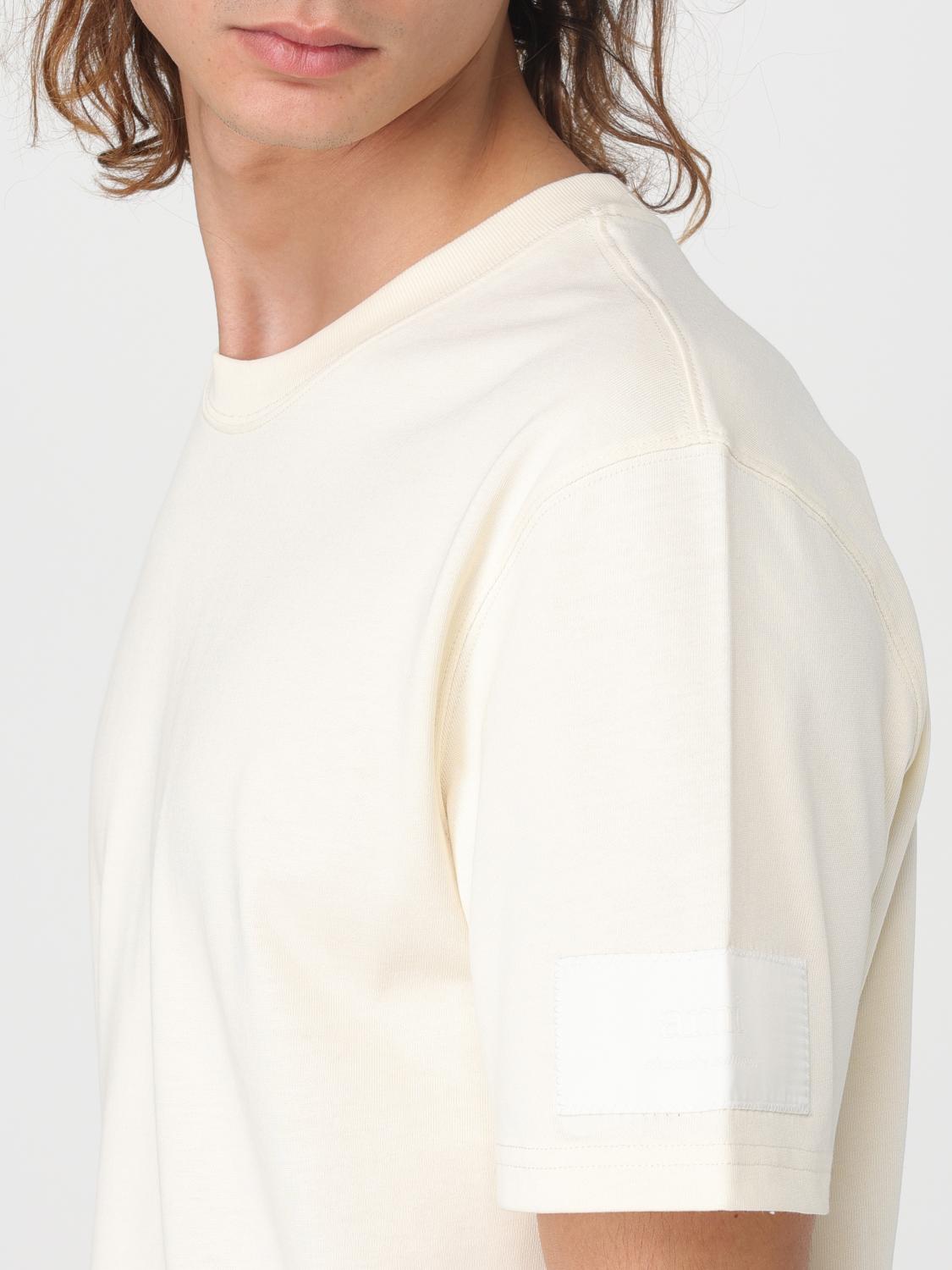 AMI PARIS T-SHIRT: T-shirt Ami Paris in cotone, Bianco - Img 4