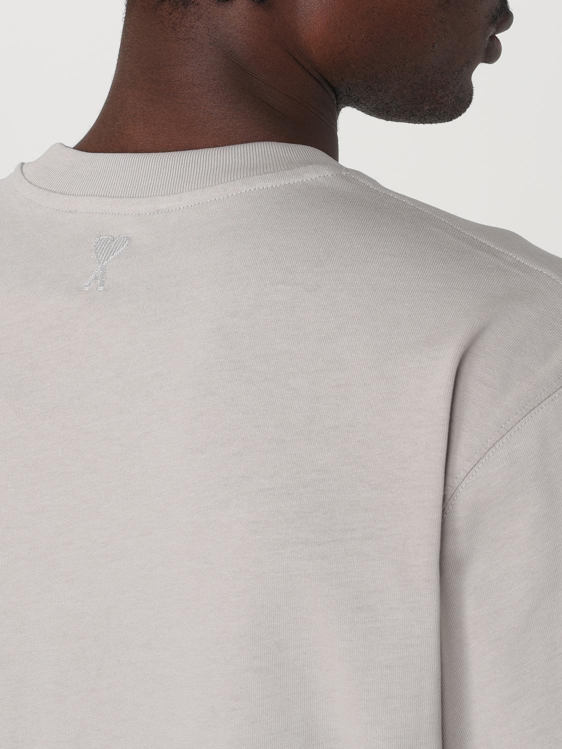 AMI PARIS T-SHIRT: Polo shirt men Ami Paris, Grey - Img 4