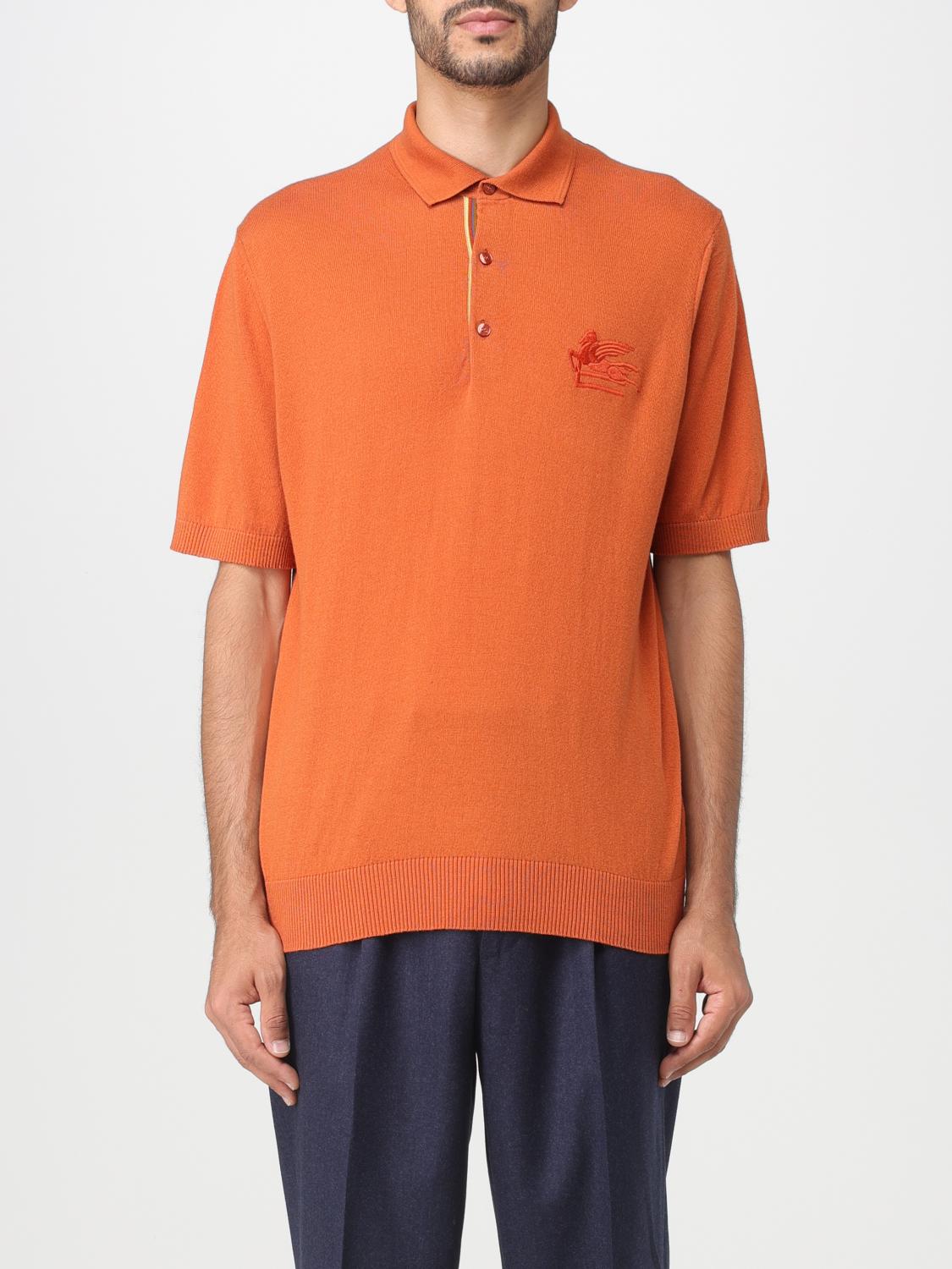ETRO POLO SHIRT: Etro polo shirt in cashmere and cotton, Red - Img 1