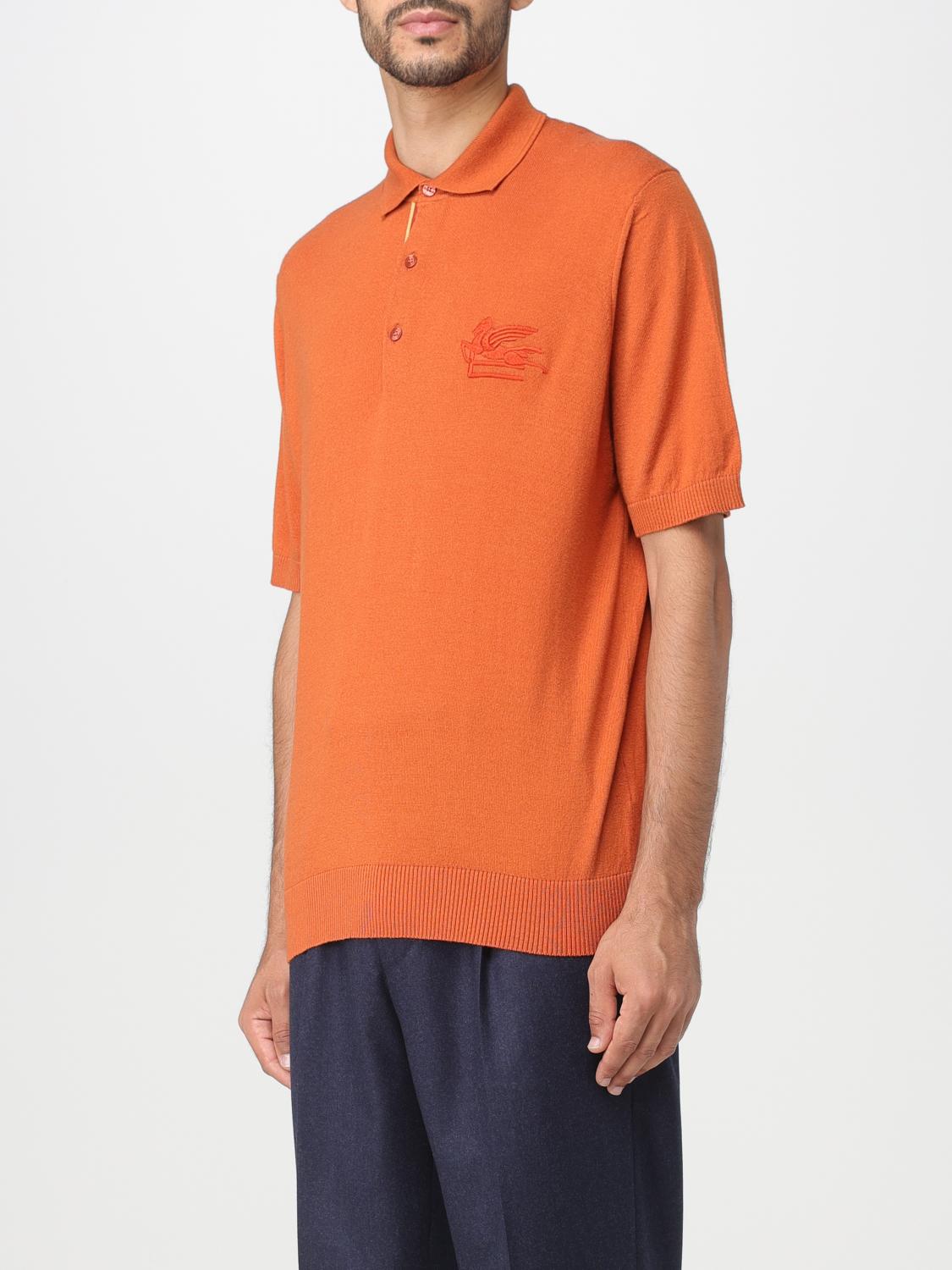 ETRO POLO SHIRT: Etro polo shirt in cashmere and cotton, Red - Img 4