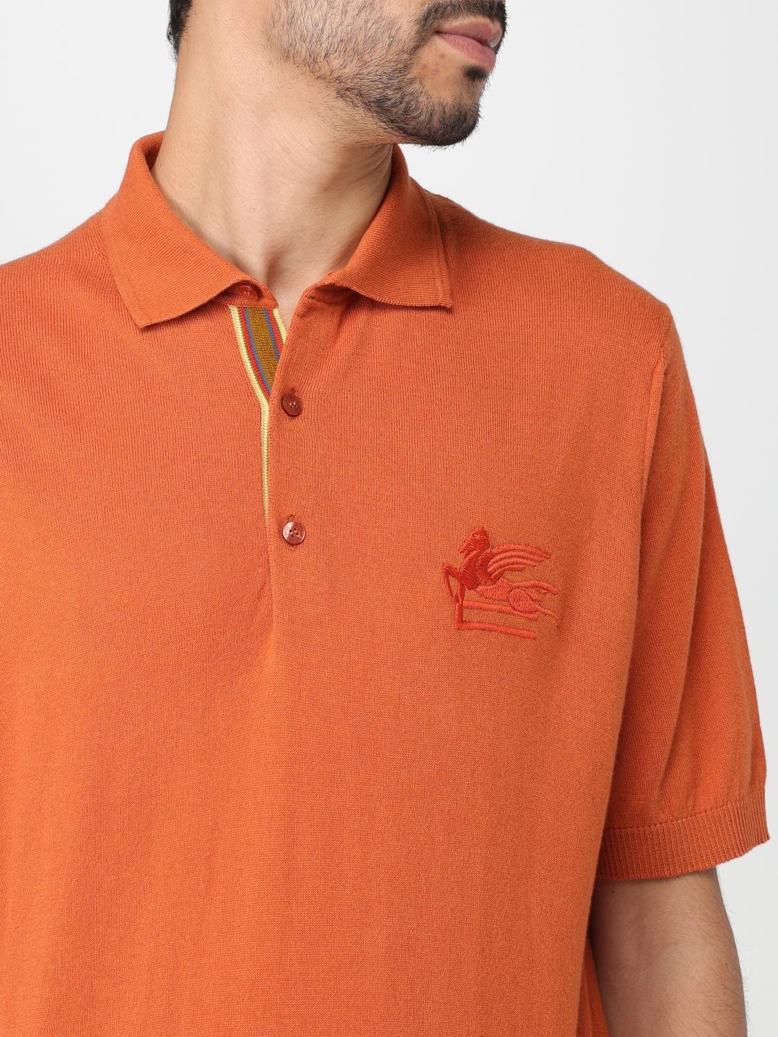 ETRO POLO SHIRT: Etro polo shirt in cashmere and cotton, Red - Img 5