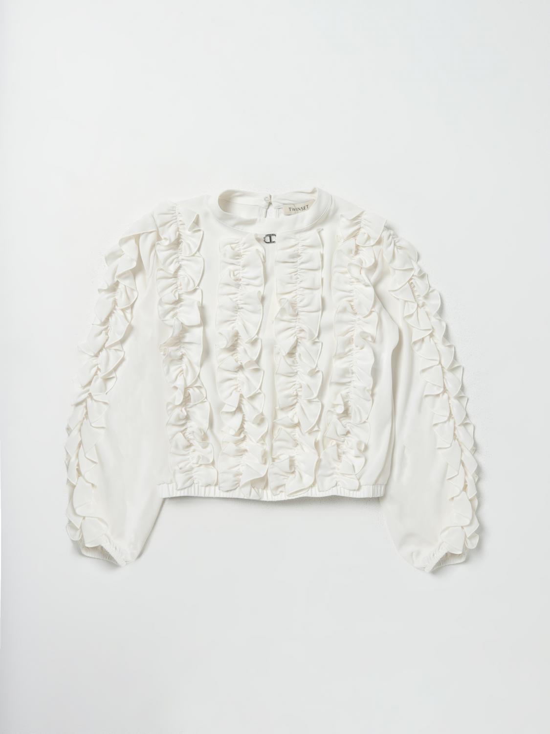 TWINSET BLUSE: T-shirt kinder Twinset, Weiß - Img 1