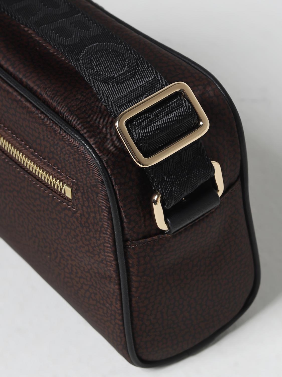 BORBONESE BORSA MINI: Borsa Borbonese in nylon riciclato stampa OP, Beige - Img 3