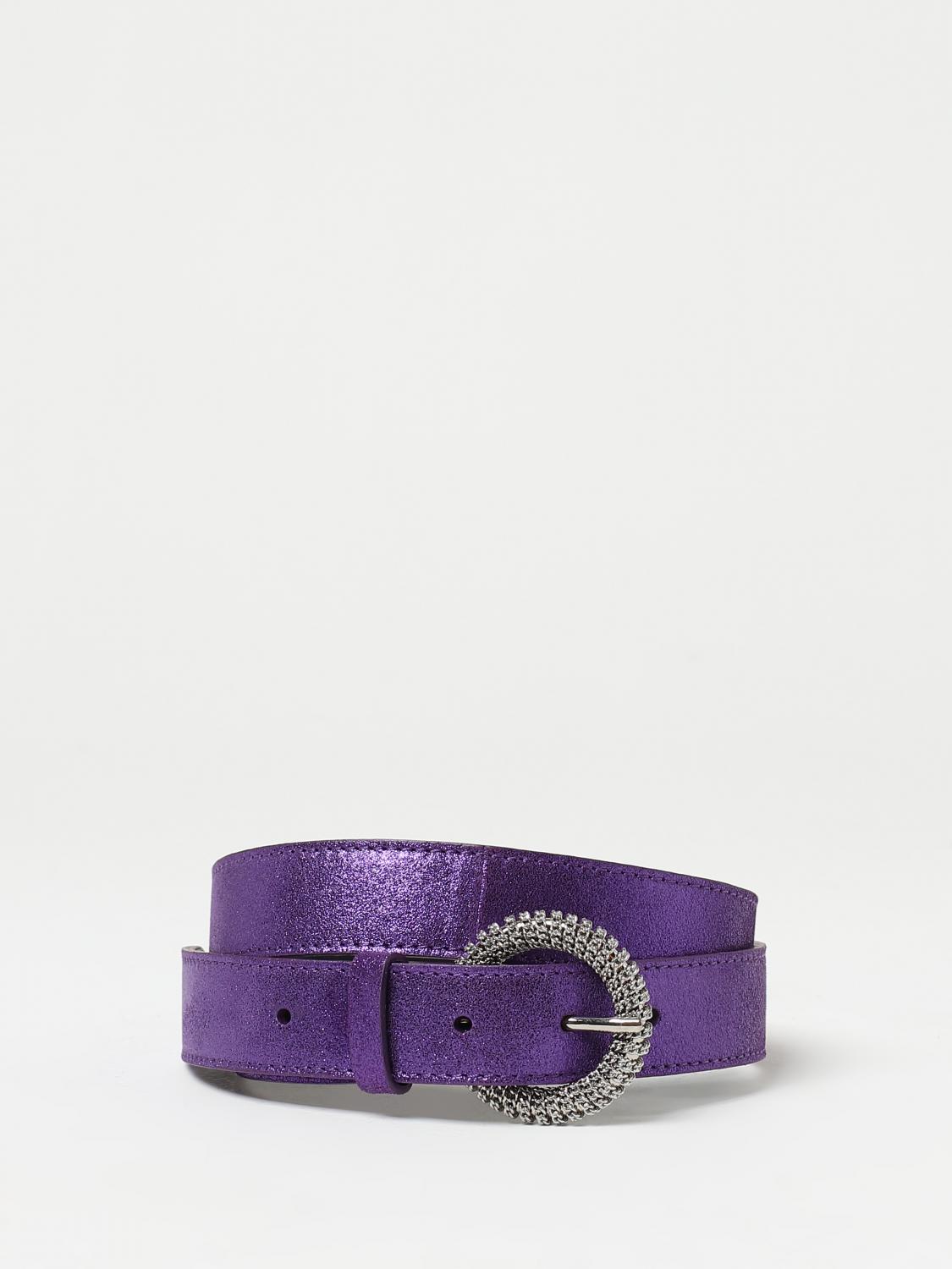 ORCIANI CINTURA: Cintura Midnight Orciani in pelle laminata , Viola - Img 1