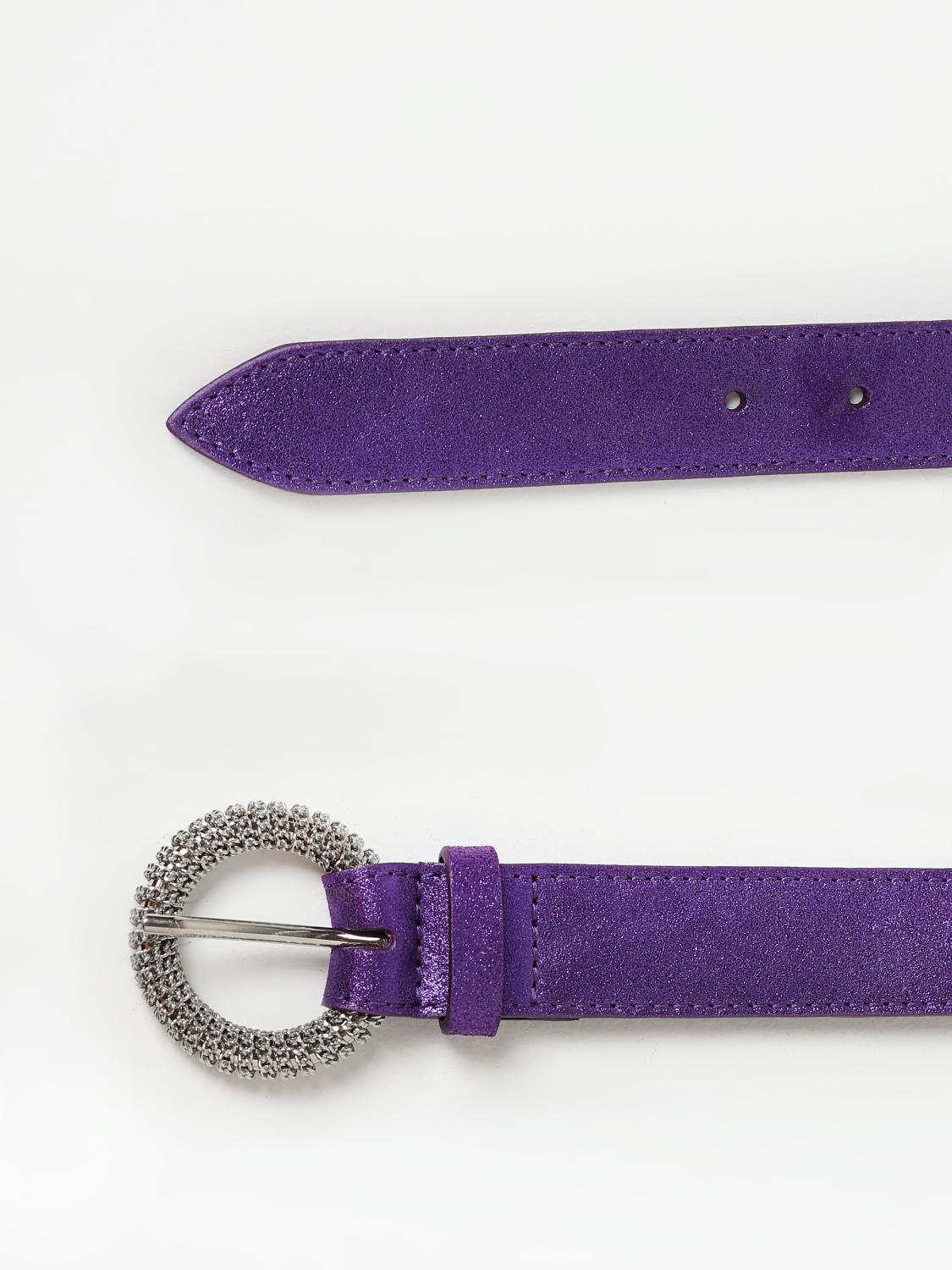 ORCIANI CINTURA: Cintura Midnight Orciani in pelle laminata , Viola - Img 2