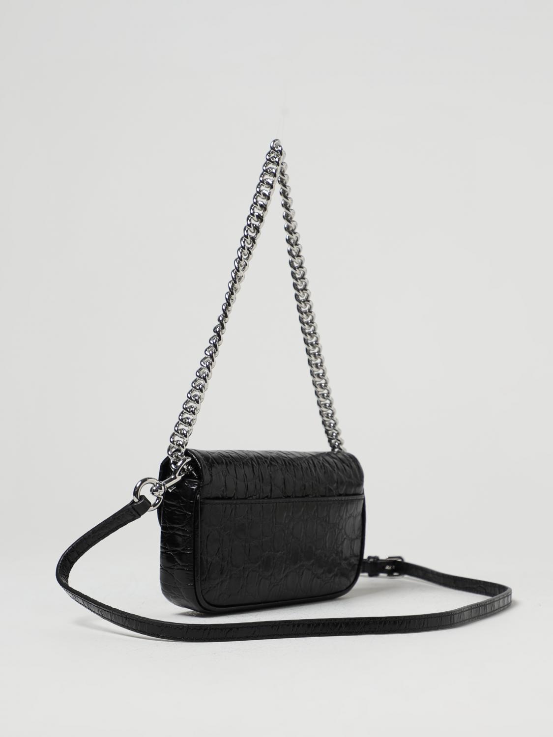 Marc Jacobs The J Marc Soft bag in croco print leather - Black