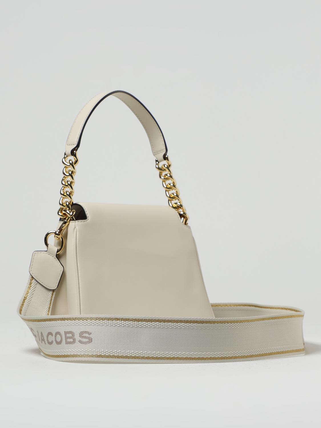 Marc Jacobs The J Marc Chain bag in coated leather - White