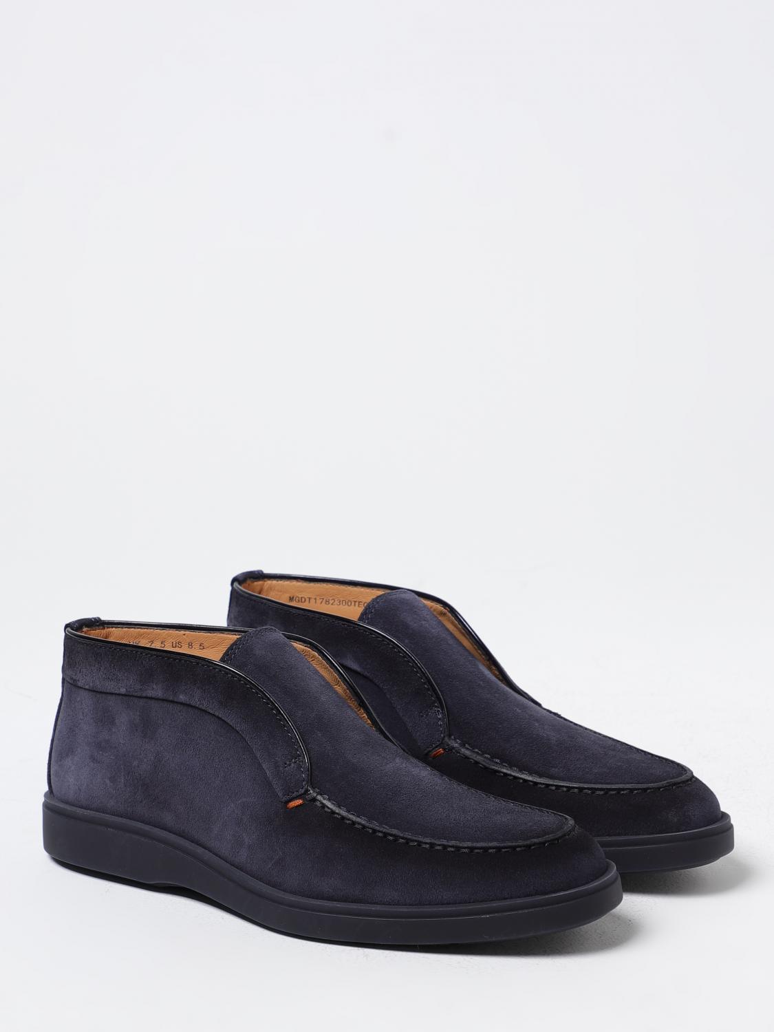 SANTONI STIEFELETTEN: Schuhe herren Santoni, Blau - Img 2