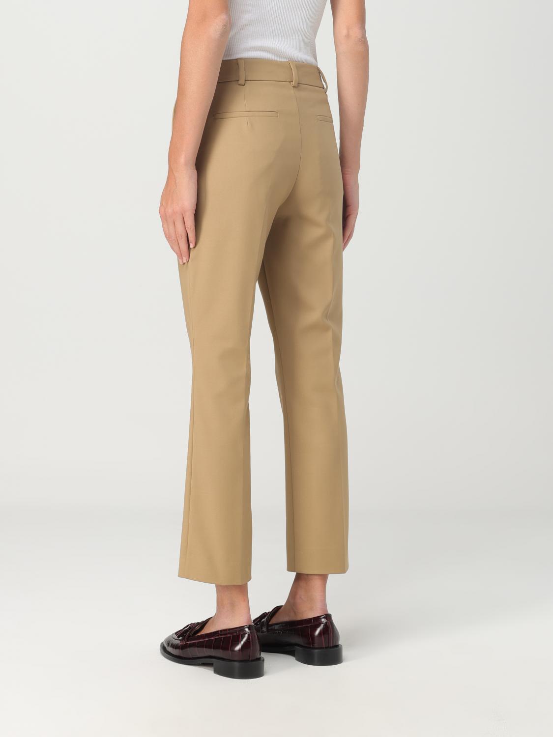 SPORTMAX PANTALONE: Pantalone Sportmax in misto cotone stretch, Marrone - Img 3