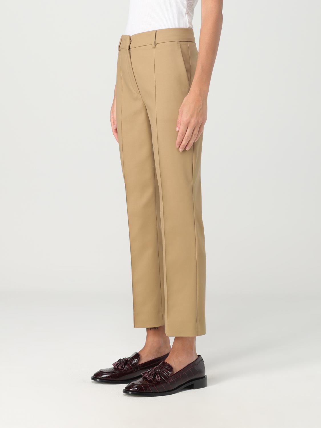 SPORTMAX PANTALONE: Pantalone Sportmax in misto cotone stretch, Marrone - Img 4