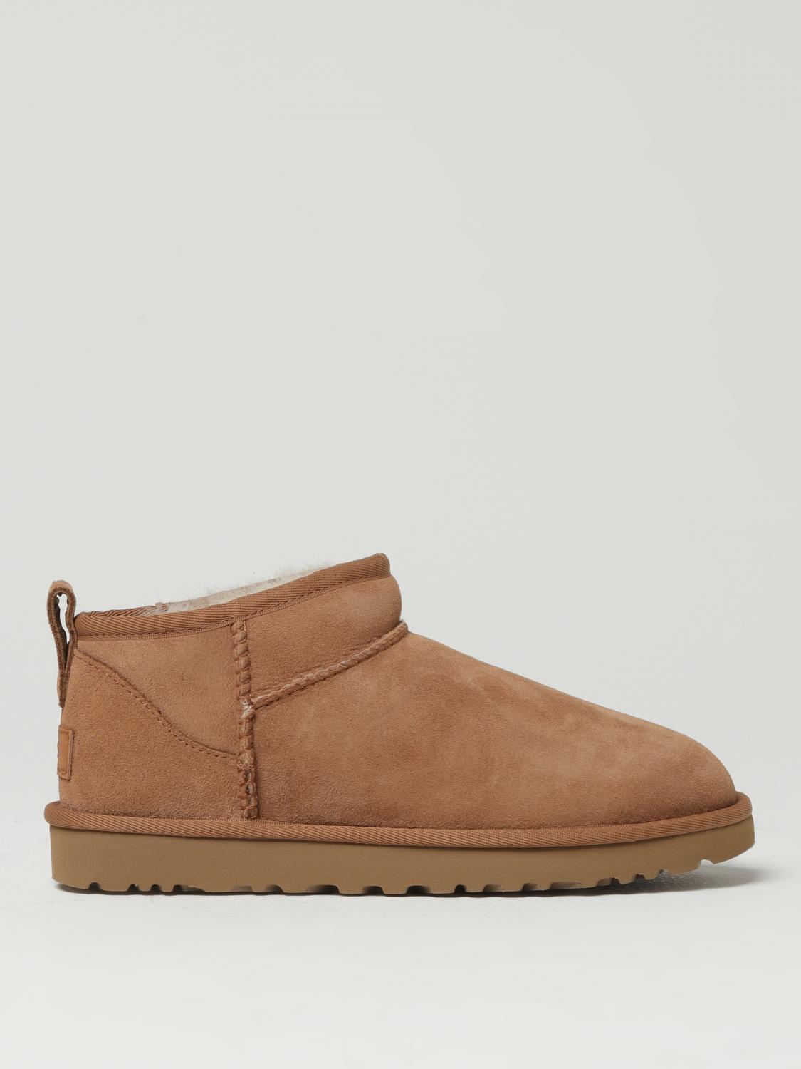 UGG BOTTINES PLATES: Bottes femme UGG, Marron - Img 1