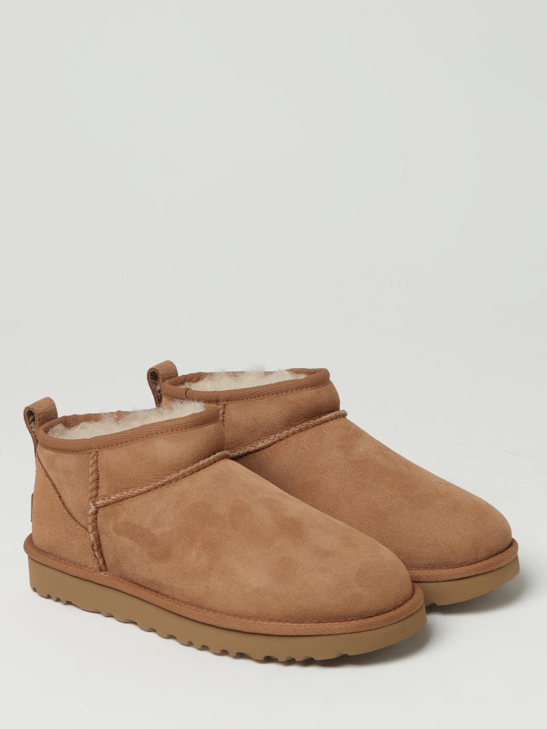 UGG BOTTINES PLATES: Bottes femme UGG, Marron - Img 2