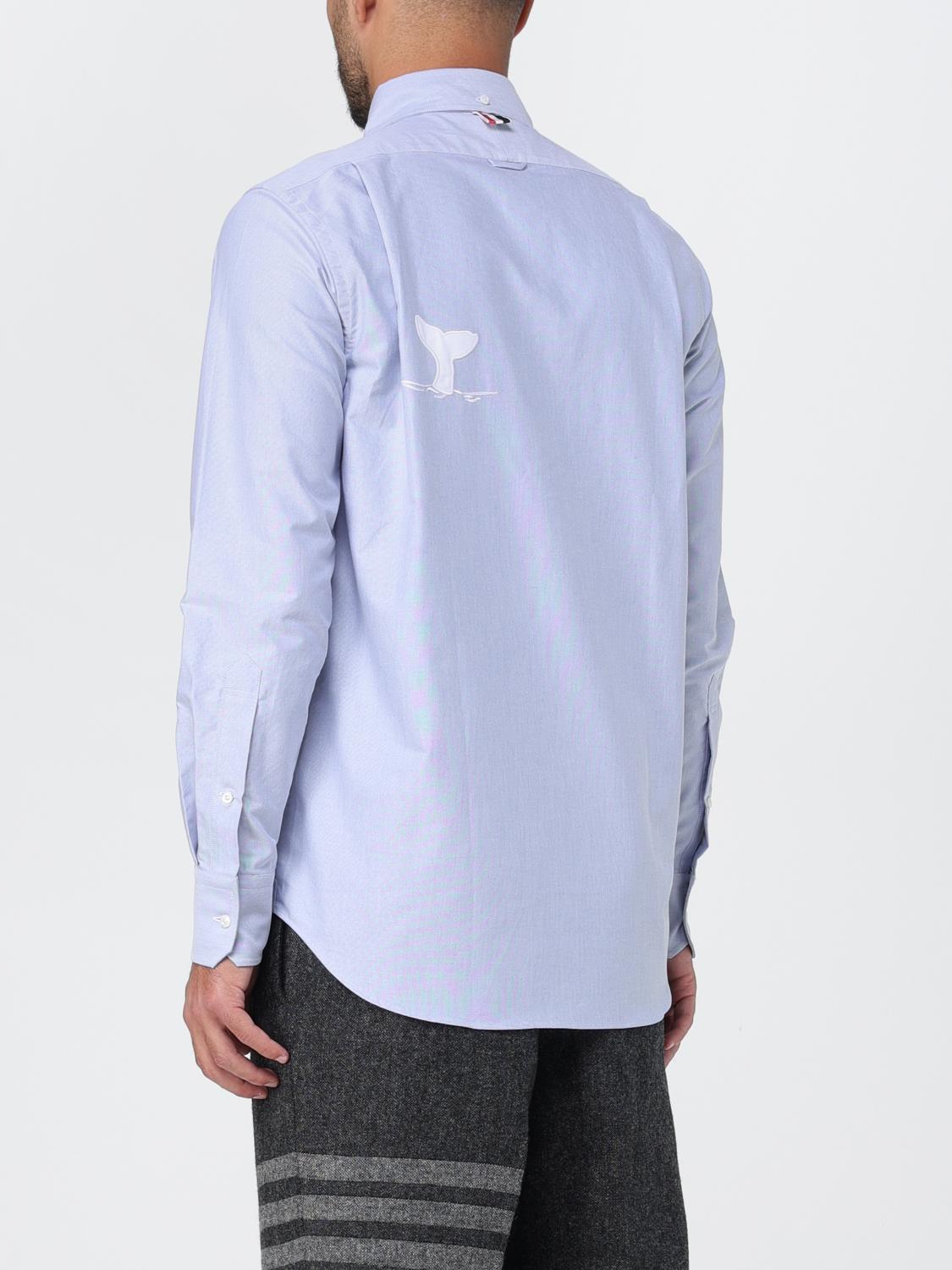 THOM BROWNE CAMISA: Camisa hombre Thom Browne, Azul Oscuro - Img 3