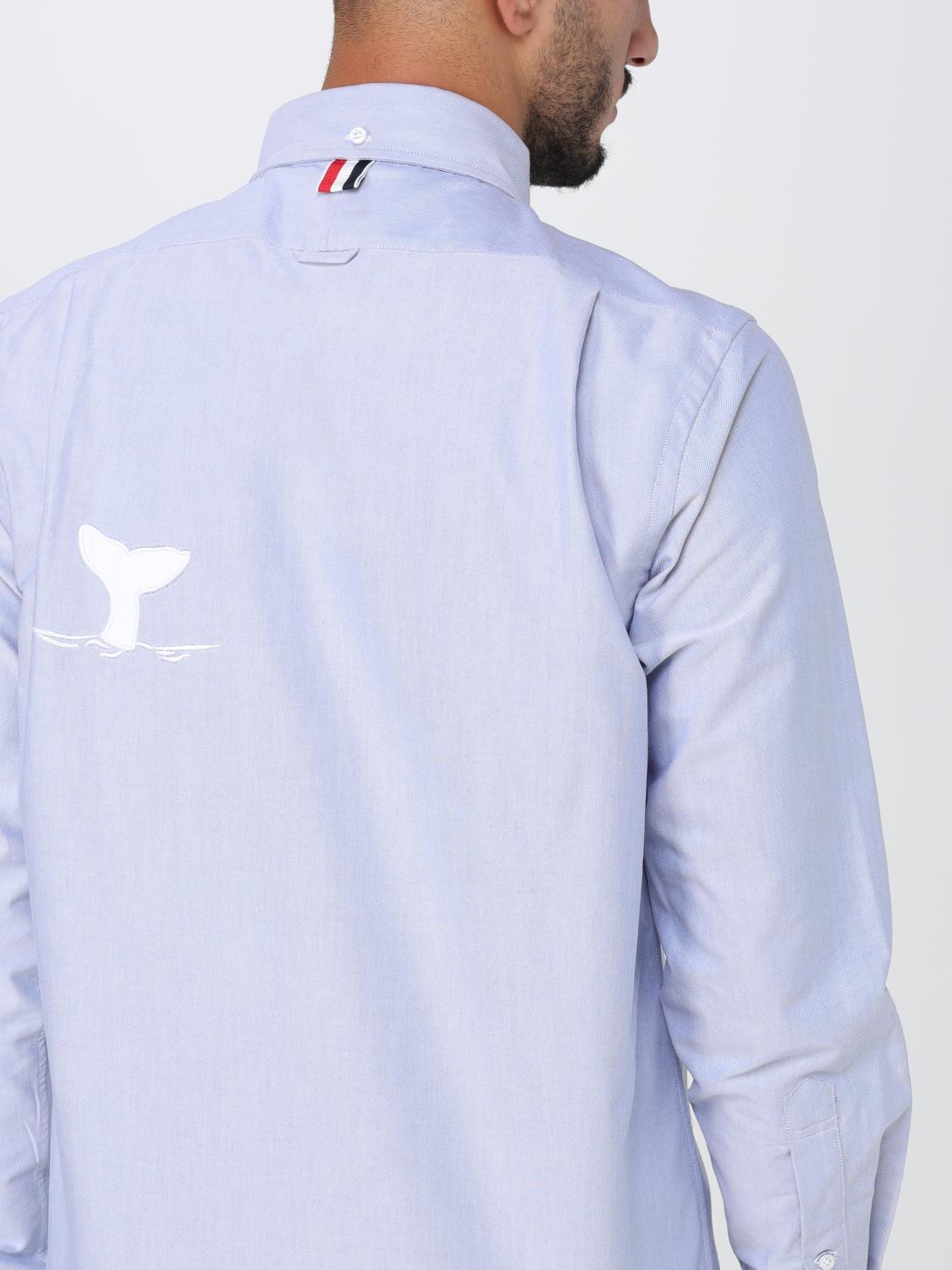 THOM BROWNE CAMISA: Camisa hombre Thom Browne, Azul Oscuro - Img 5