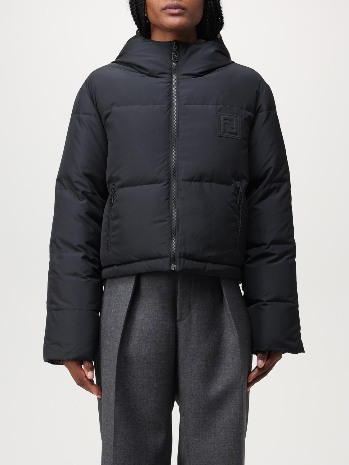 Wolle Fendi Steppjacke Damen FENDI: Jacke Damen Schwarz Fendi