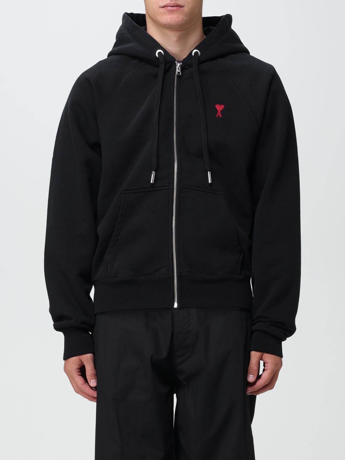 Ami Paris スウェットシャツ メンズ - ブラック | USW415747 | GIGLIO.COM
