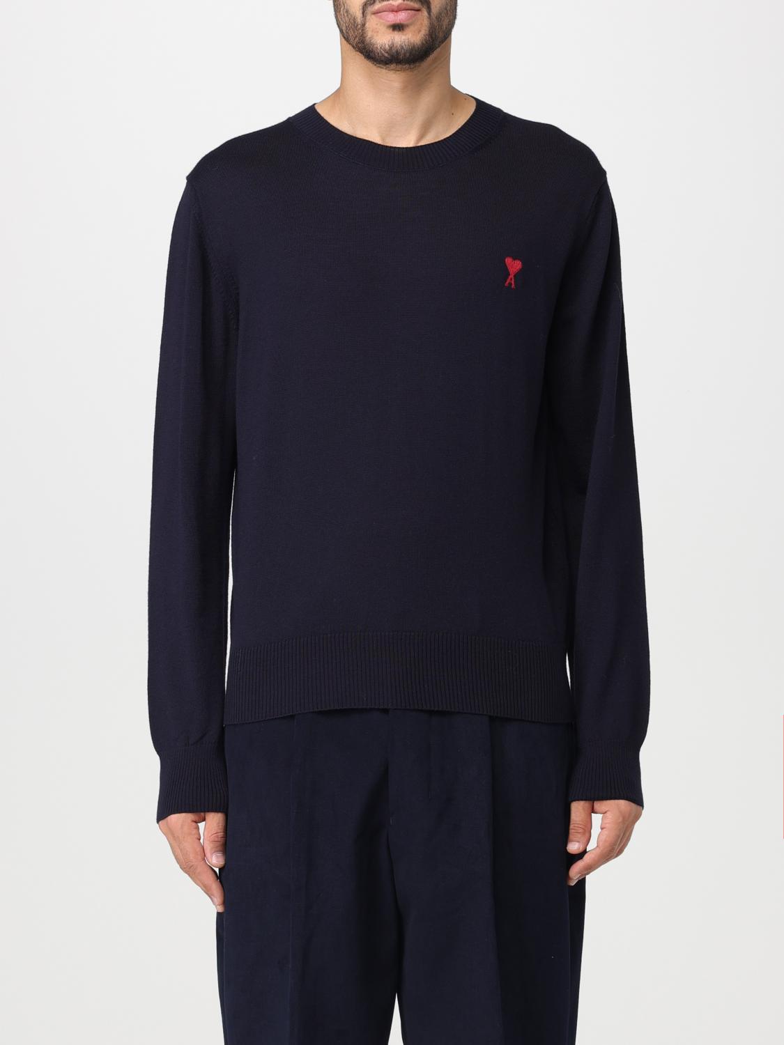AMI PARIS SWEATER: Sweater men Ami Paris, Blue - Img 1