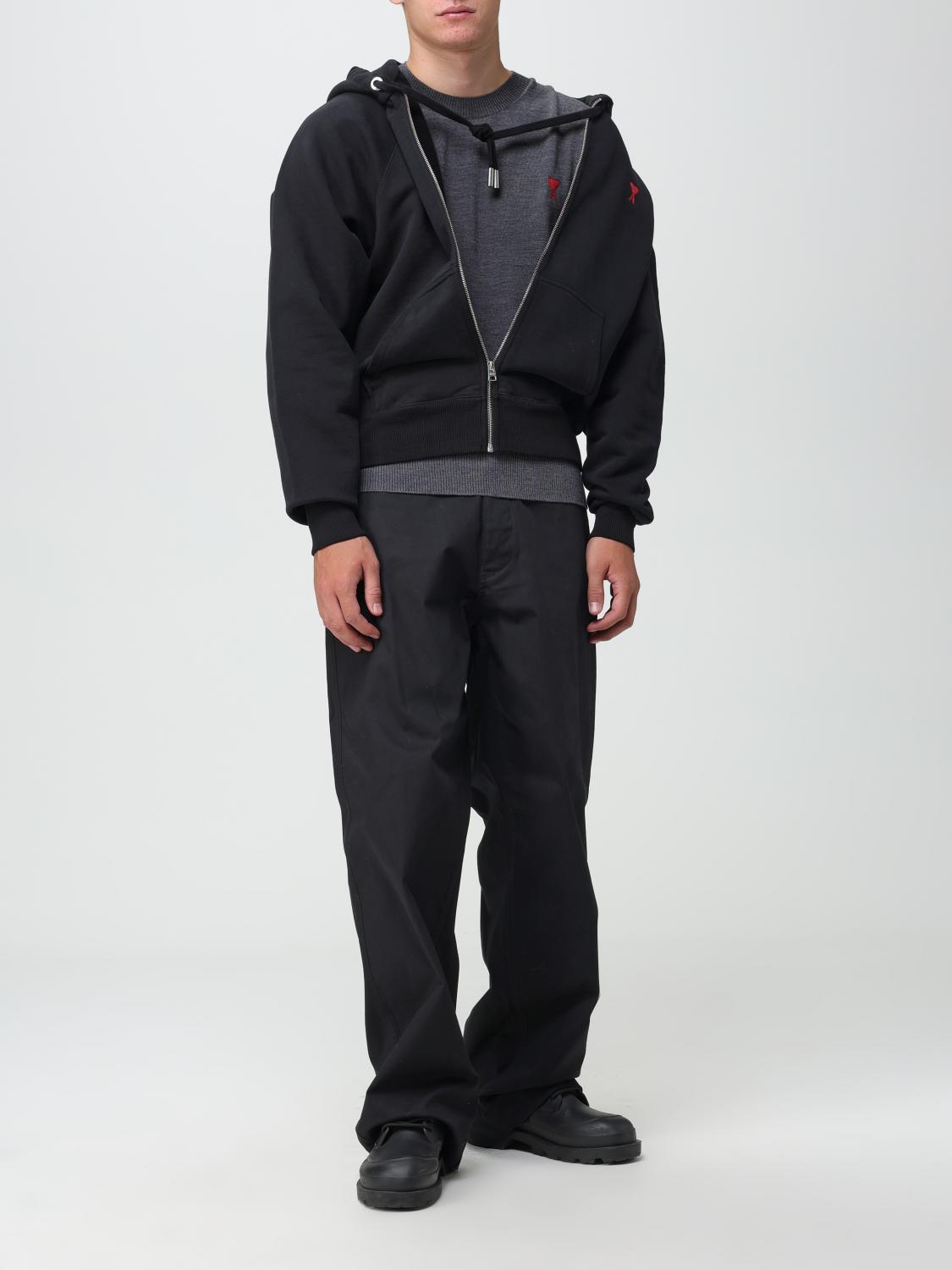 AMI PARIS PULLOVER: Pullover herren Ami Paris, Grau - Img 2