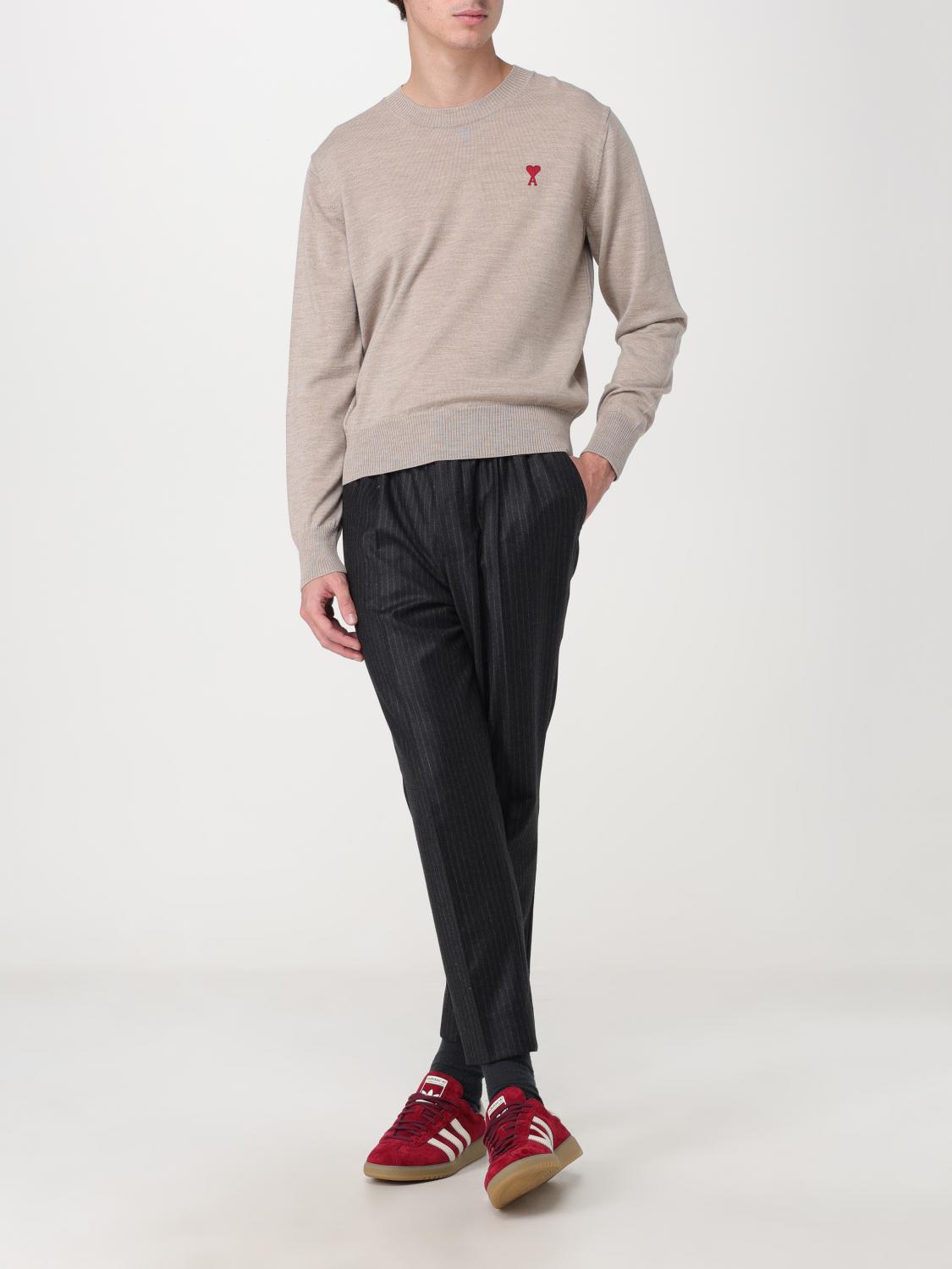 AMI PARIS PULLOVER: Pullover herren Ami Paris, Beige - Img 2