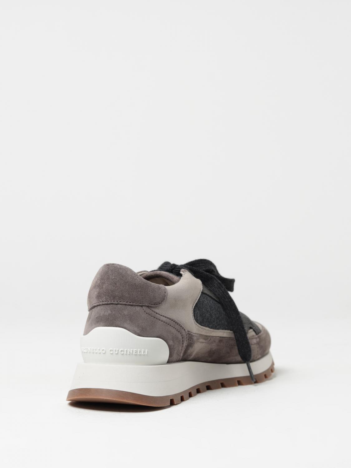 BRUNELLO CUCINELLI BASKETS: Baskets femme Brunello Cucinelli, Gris - Img 3