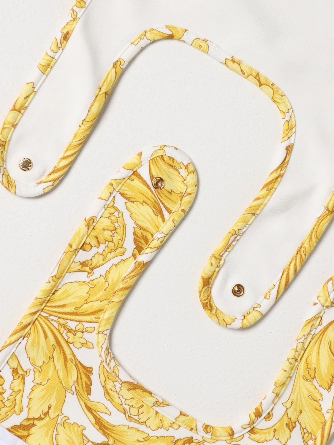 VERSACE BIBERON: Set 2 bavaglini Versace Young in cotone, Bianco - Img 2