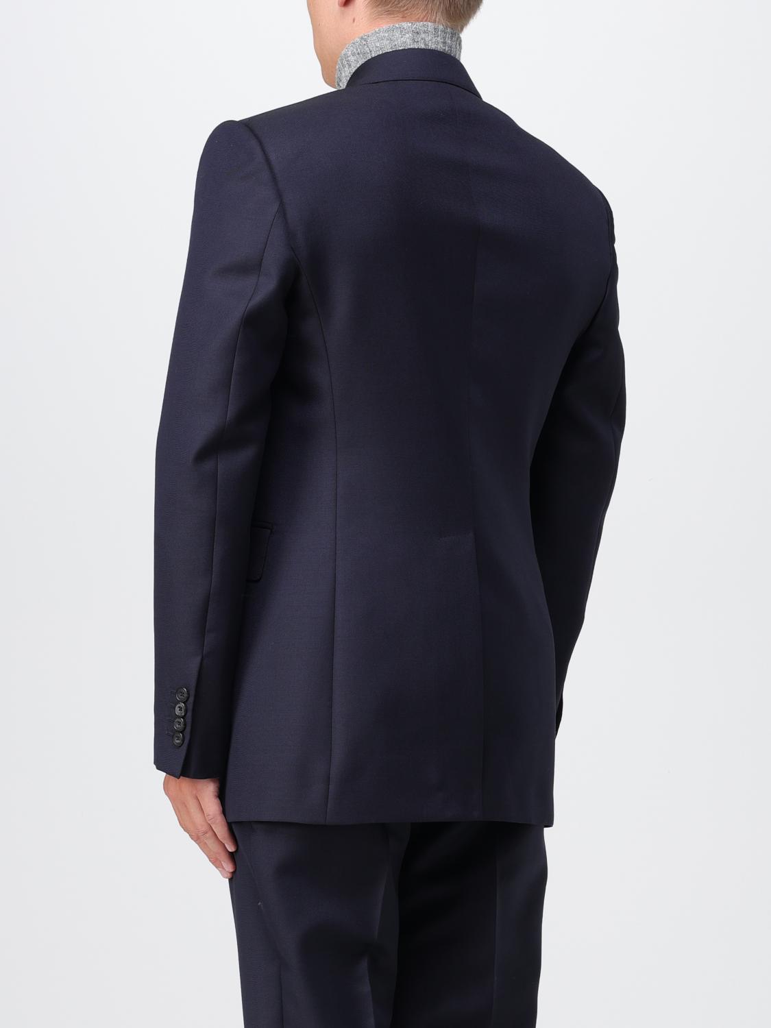 MCQUEEN JACKET: McQueen double-breasted blazer, Navy - Img 3