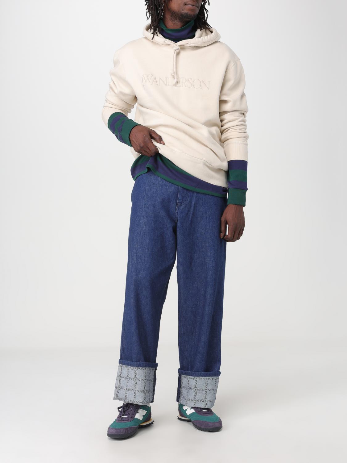 JW ANDERSON ТОЛСТОВКА: Толстовка Мужское Jw Anderson, Бежевый - Img 2