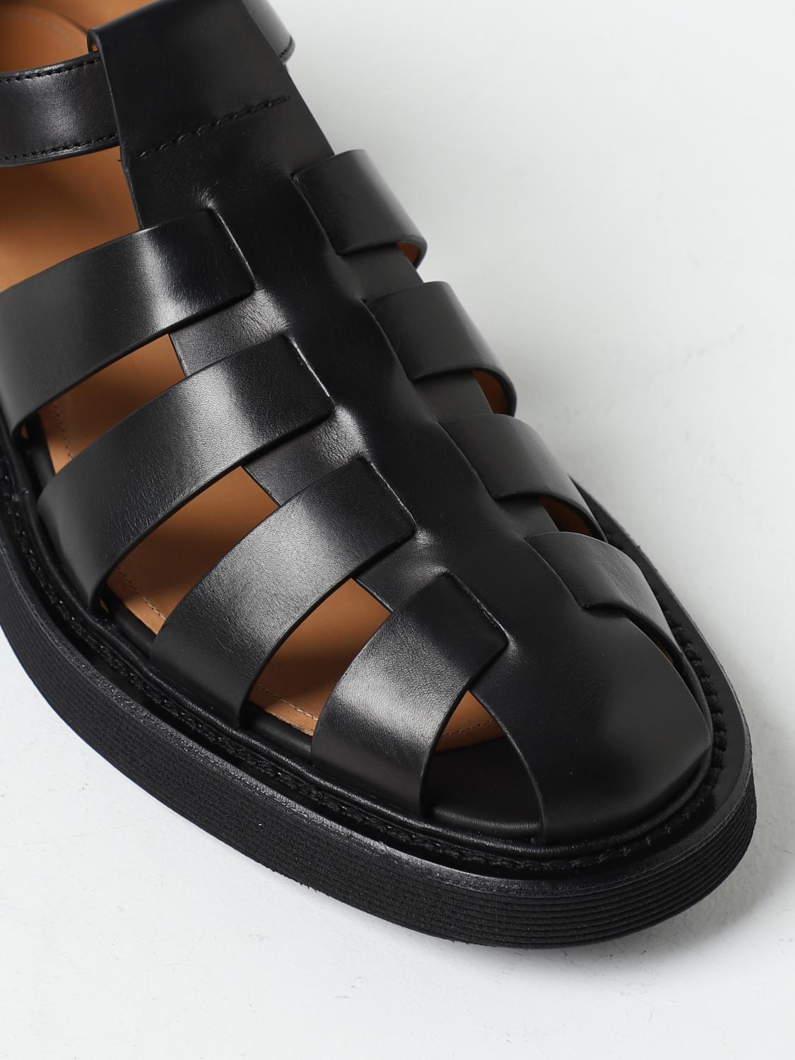 サンダル CHURCH'S Men Sandals Black EX00249AGX F0AAB Church's Outlet: Sandals men - Black | Church's sandals