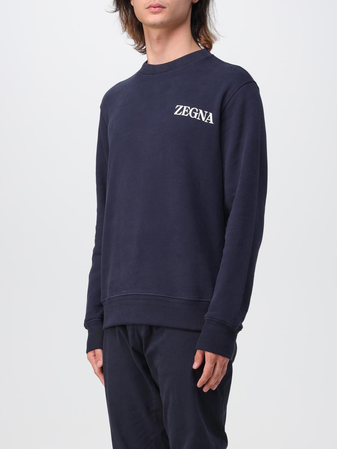 ZEGNA SUDADERA: Sudadera hombre Zegna, Azul Oscuro - Img 4