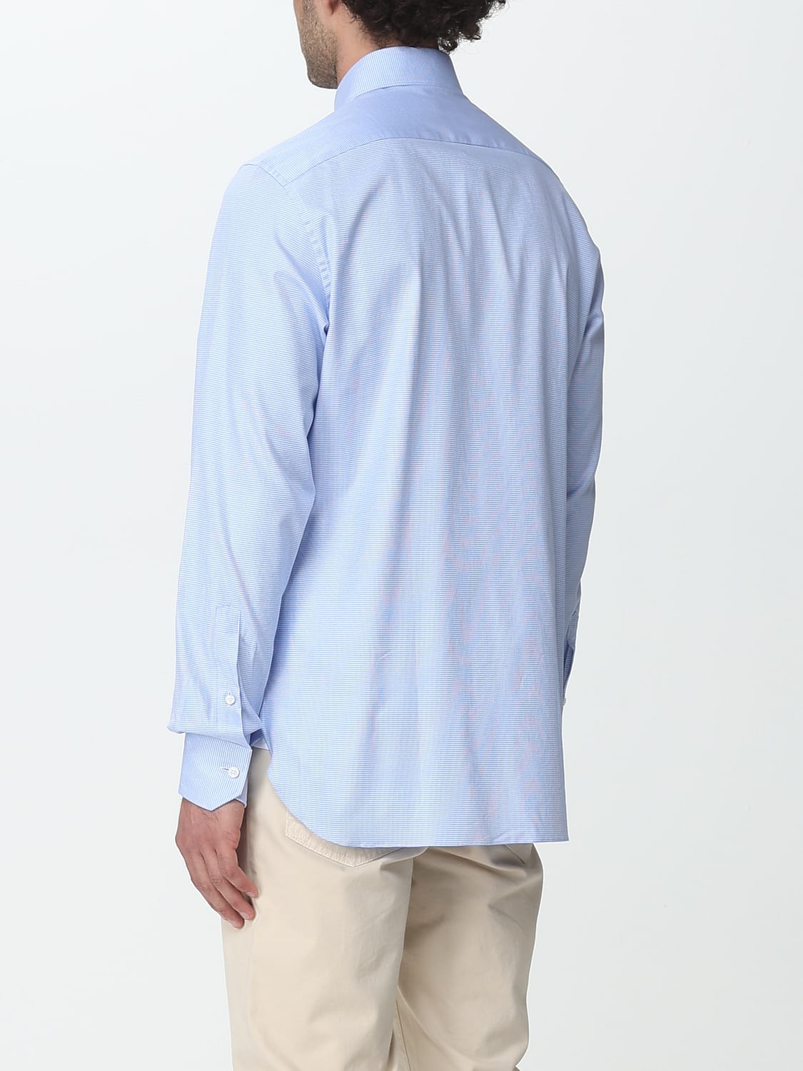 ZEGNA CAMICIA: Camicia Zegna in cotone, Blue - Img 3