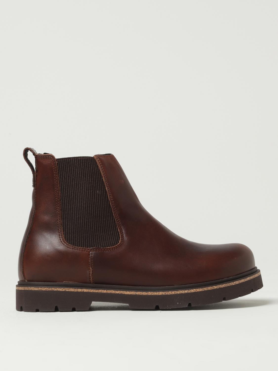 BIRKENSTOCK STIVALETTI: Stivaletti Birkenstock in pelle, Marrone - Img 1