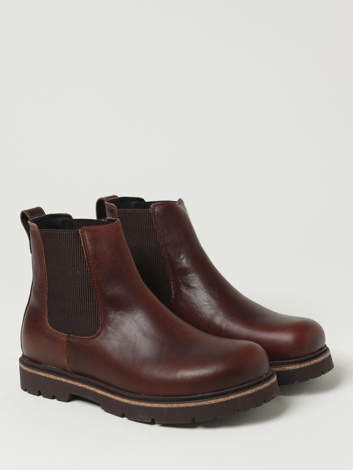 BIRKENSTOCK STIVALETTI: Stivaletti Birkenstock in pelle, Marrone - Img 2