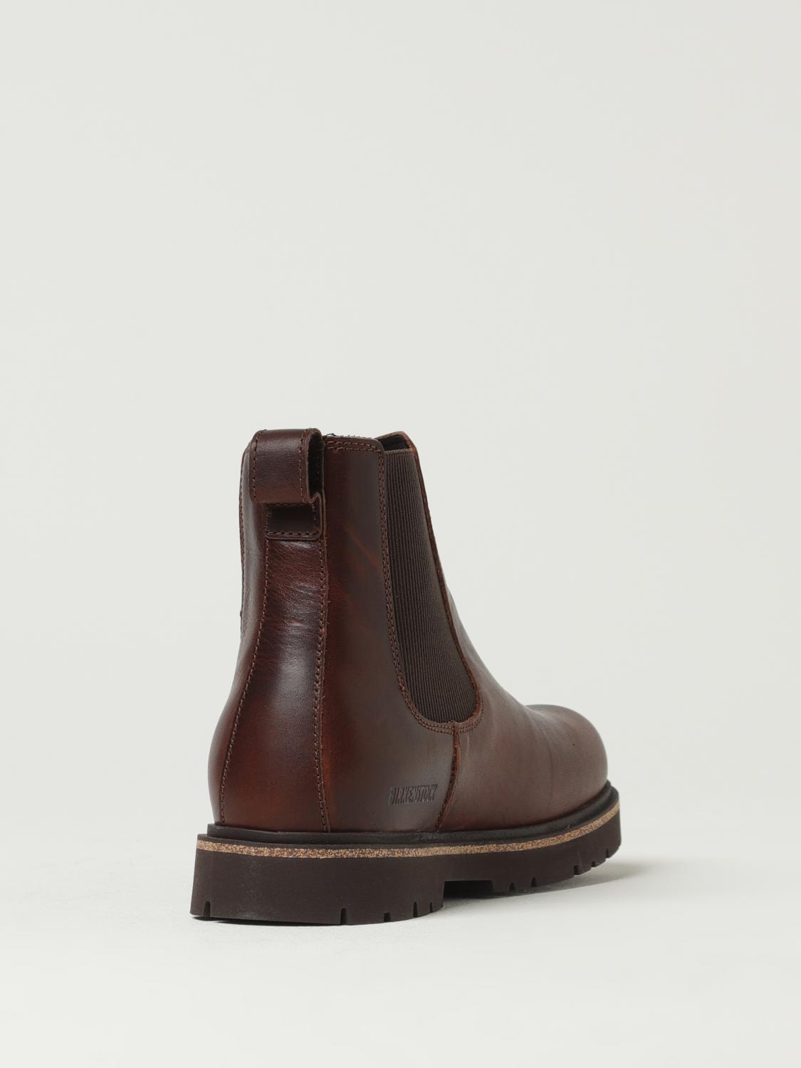 BIRKENSTOCK STIVALETTI: Stivaletti Birkenstock in pelle, Marrone - Img 3
