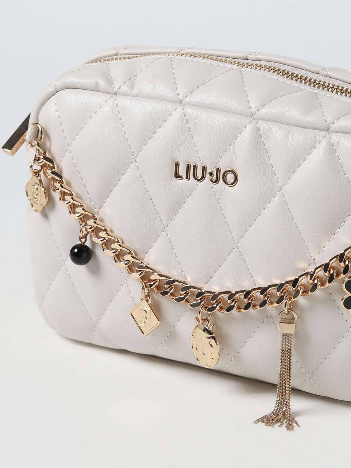 LIU JO BORSA MINI: Borsa Liu Jo in pelle sintetica metalassè, Bianco - Img 3