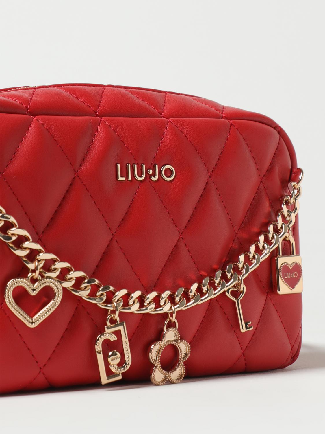 LIU JO BORSA MINI: Borsa Liu Jo in pelle sintetica metalassè, Fragola - Img 3