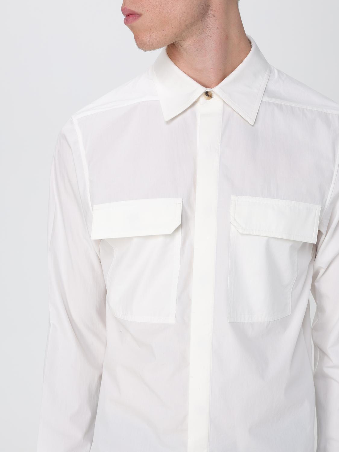 RICK OWENS CAMISA: Camisa hombre Rick Owens, Leche - Img 5