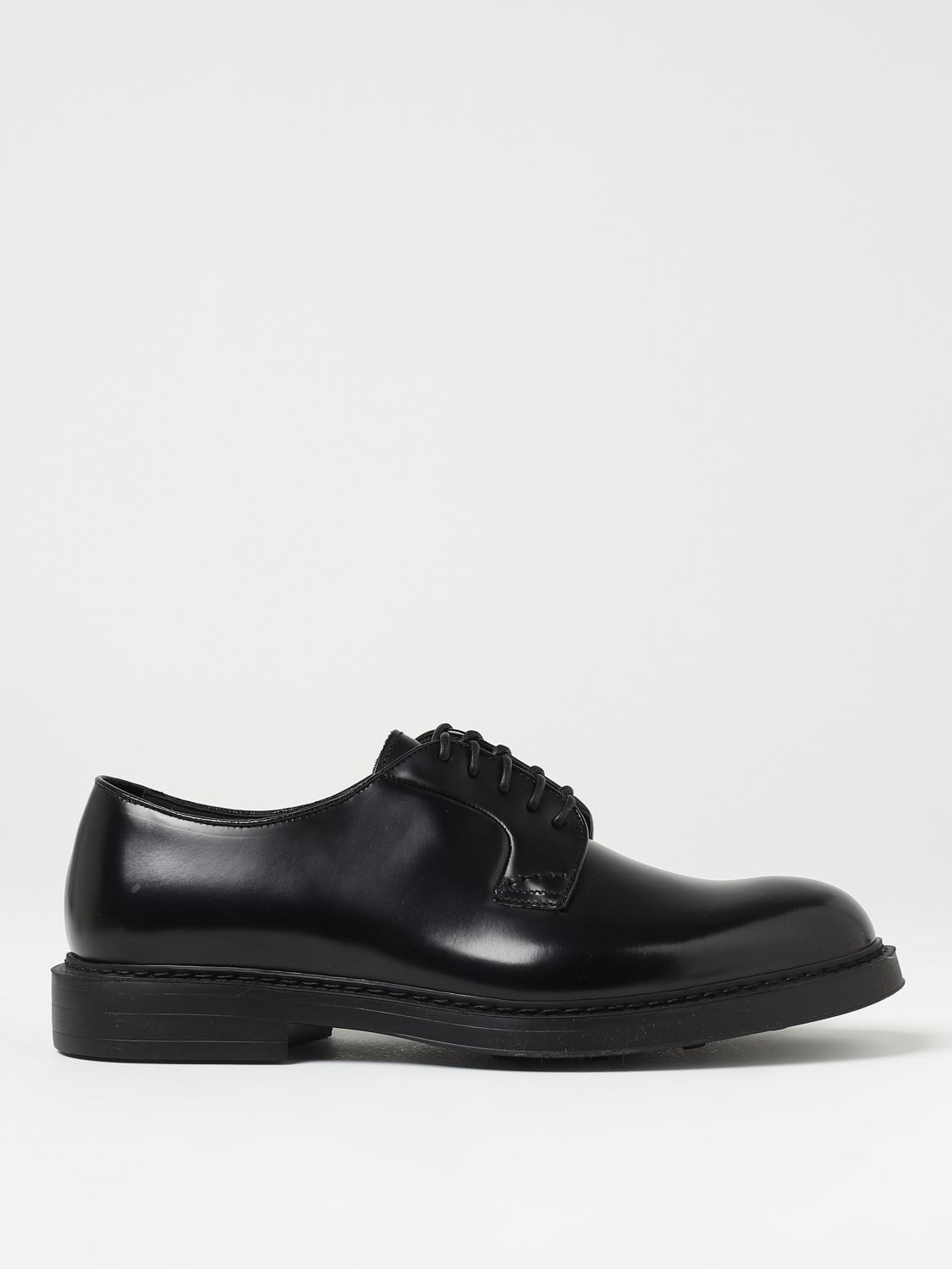 DOUCAL'S SCARPE STRINGATE: Derby Doucal's in pelle lucida, Nero - Img 1