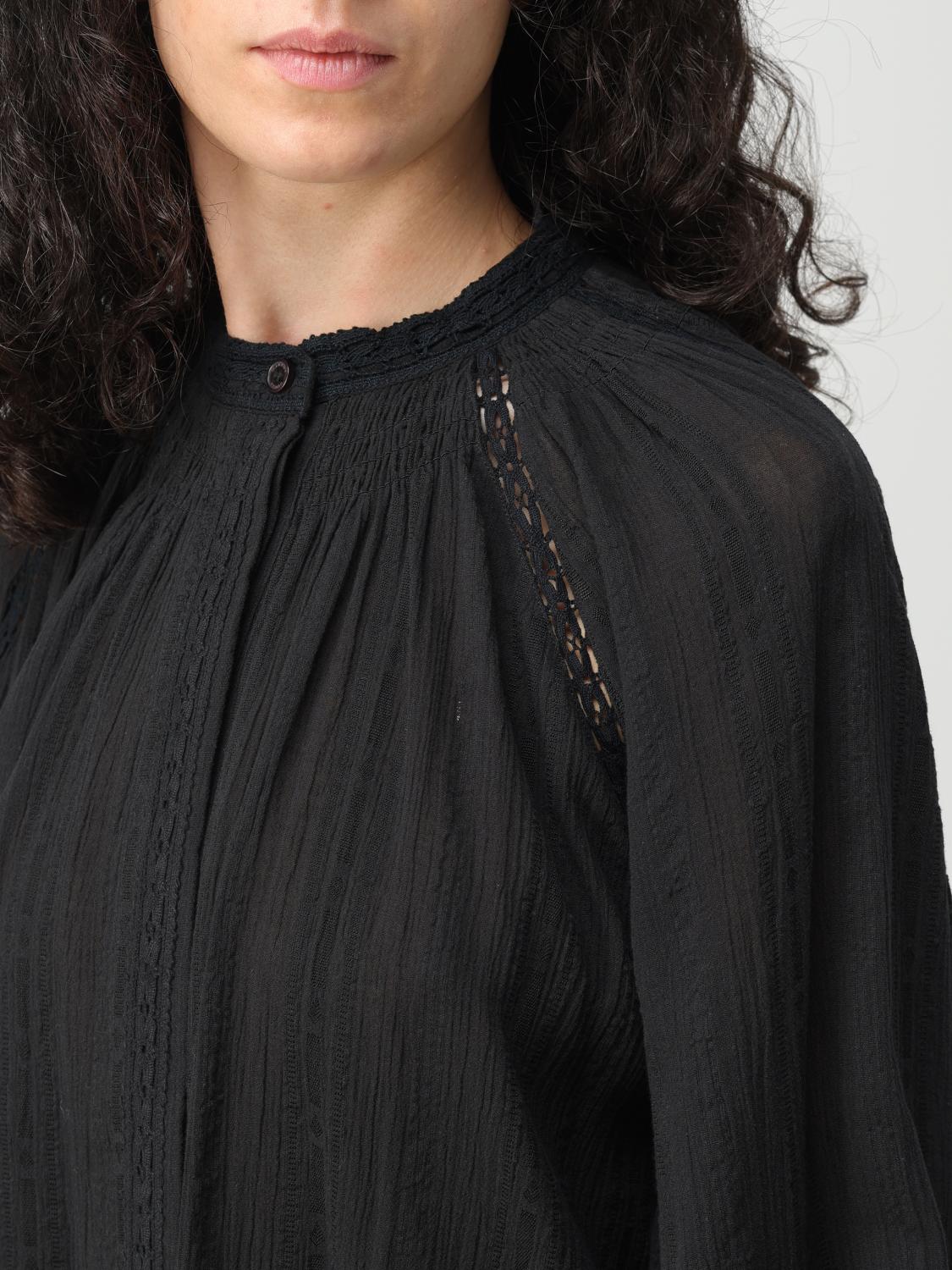 ISABEL MARANT ETOILE CAMISA: Camisa mujer Isabel Marant Etoile, Negro - Img 4