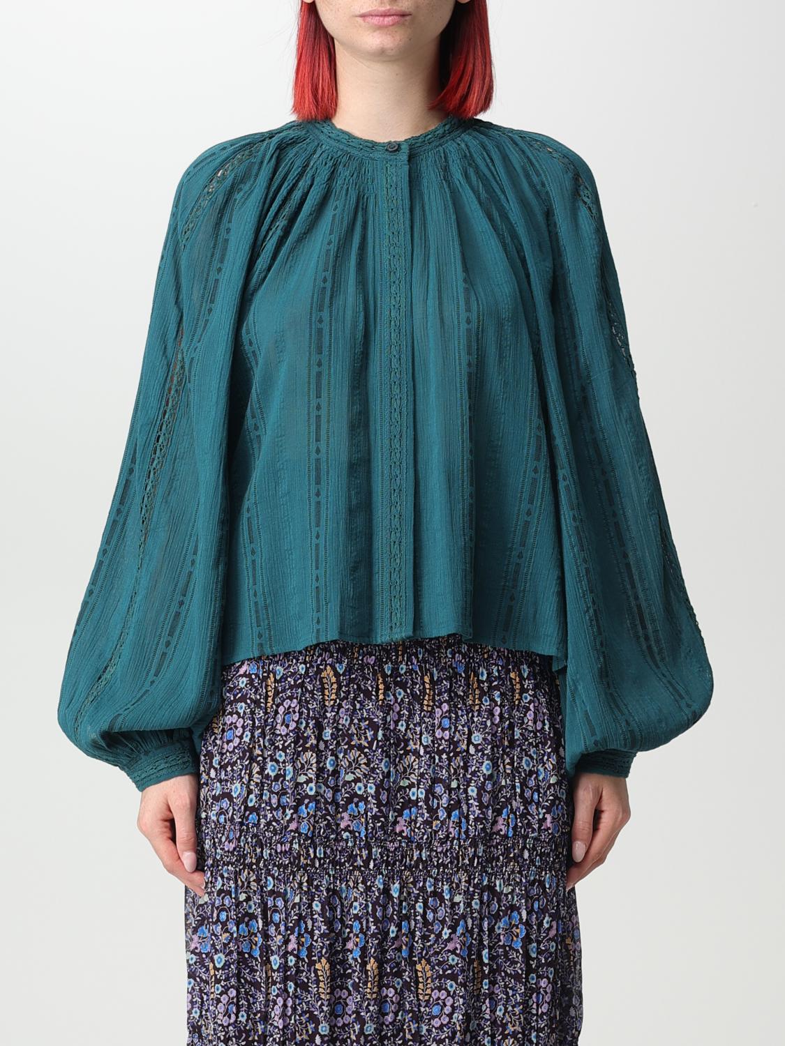 ISABEL MARANT ETOILE CAMISA: Camisa mujer Isabel Marant Etoile, Verde - Img 1