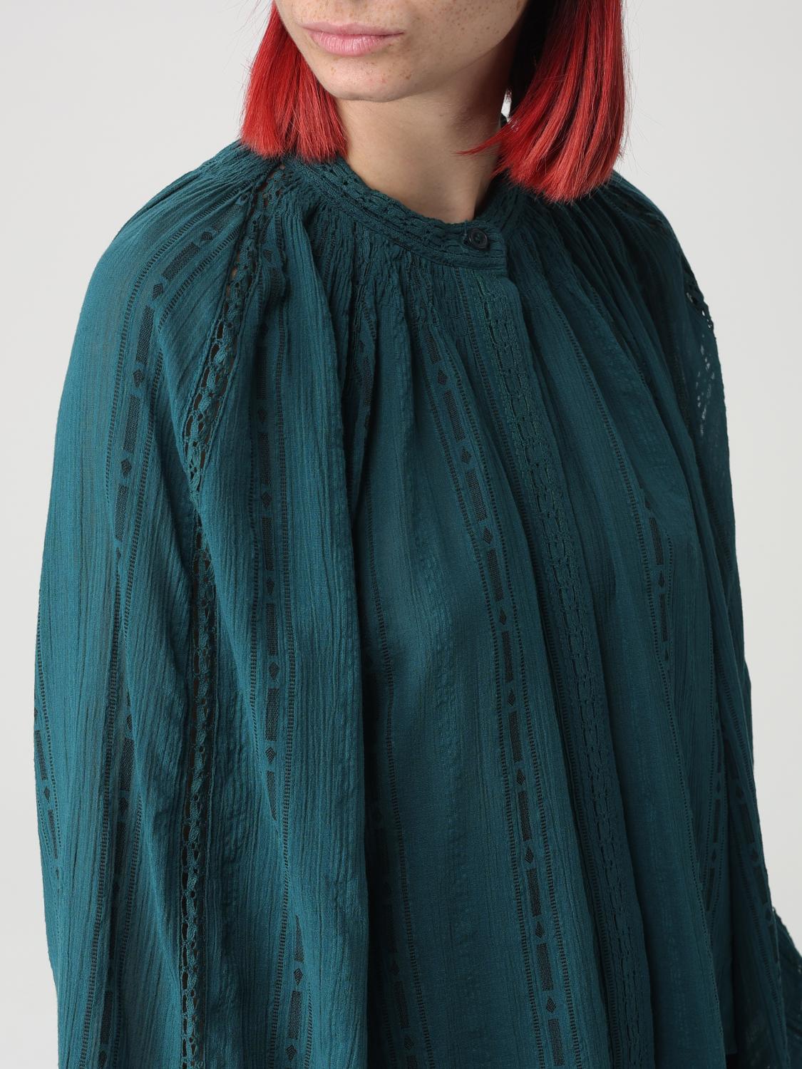 ISABEL MARANT ETOILE CAMISA: Camisa mujer Isabel Marant Etoile, Verde - Img 4