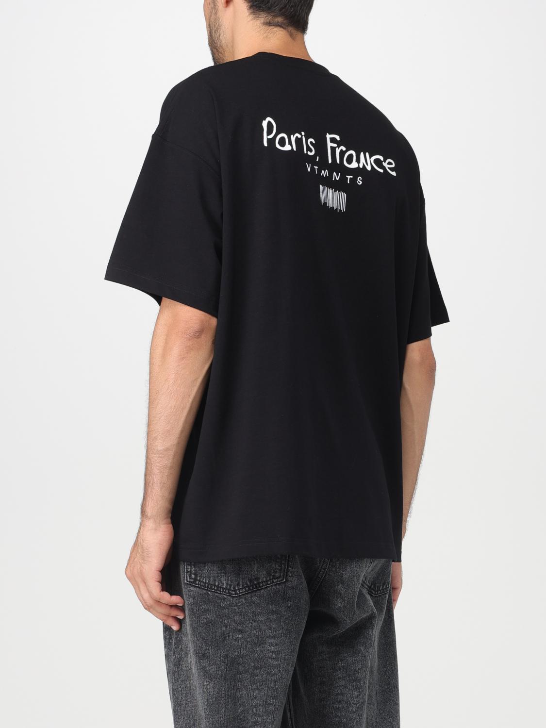 Vtmnts Tシャツ メンズ - ブラック | VL18TR700B | GIGLIO.COM