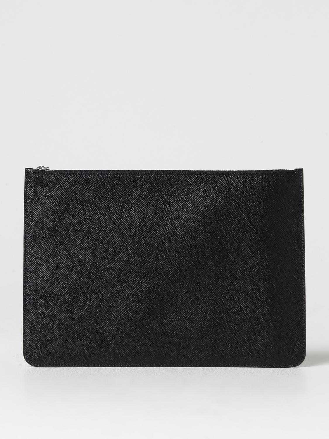 Maison Margiela pouch in grained leather - Black | SA1TT0001P4745